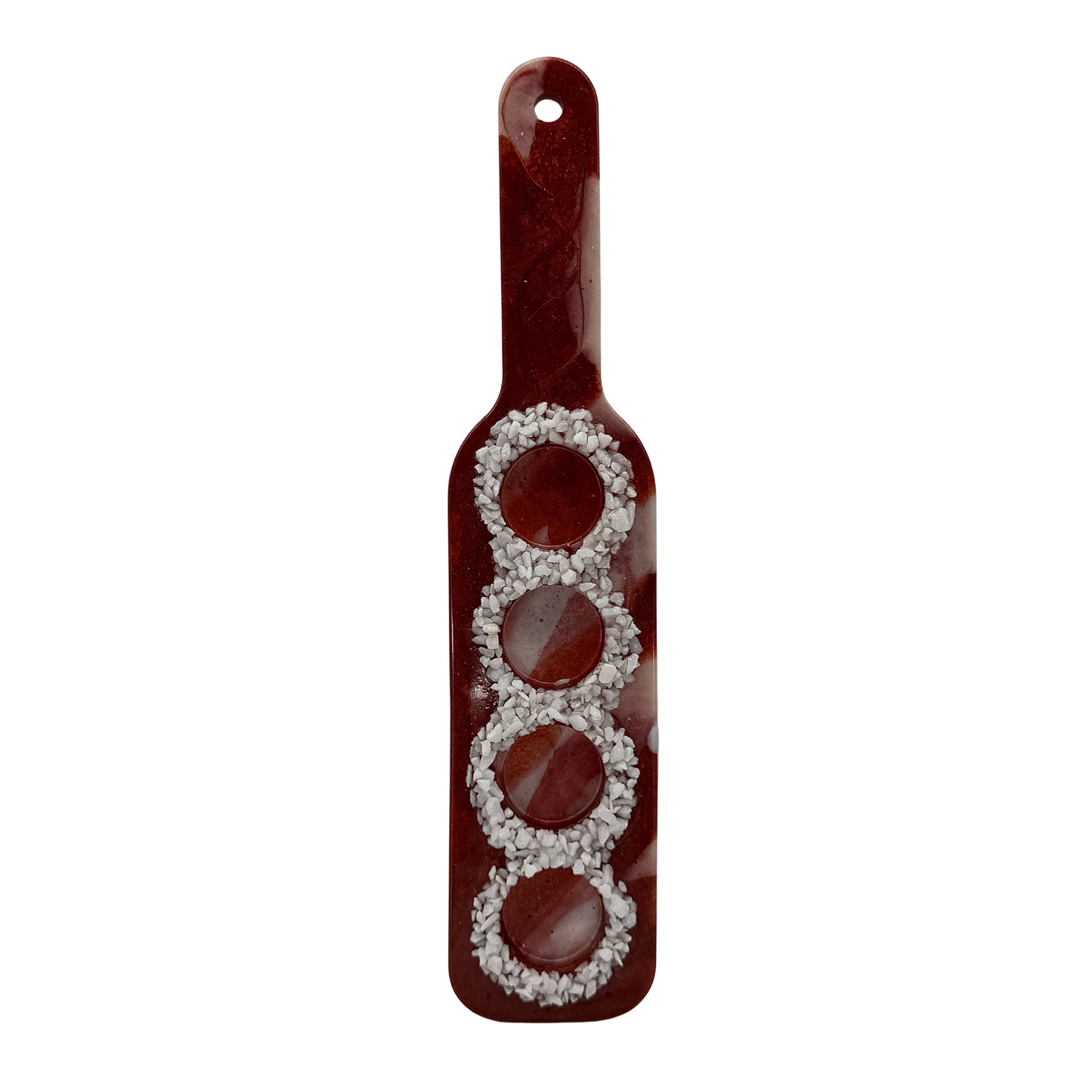 "BORDEAUX" Handcrafted Resin 4-Shot Paddle