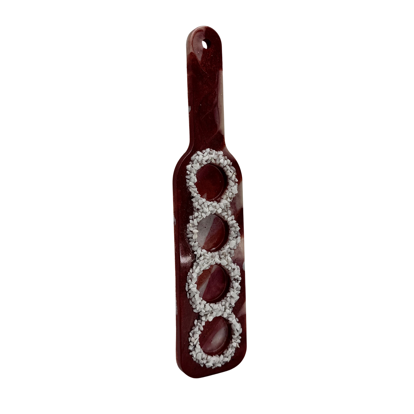 "BORDEAUX" Handcrafted Resin 4-Shot Paddle