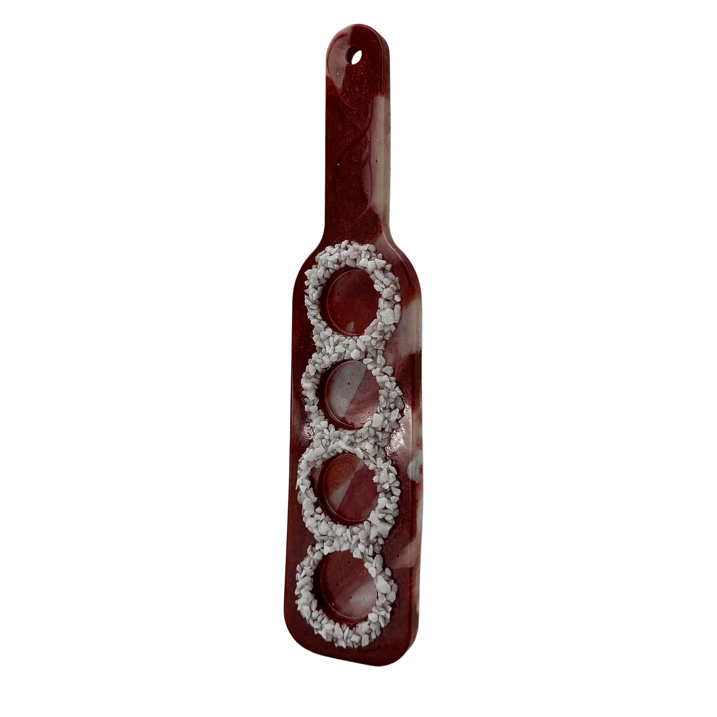 "BORDEAUX" Handcrafted Resin 4-Shot Paddle