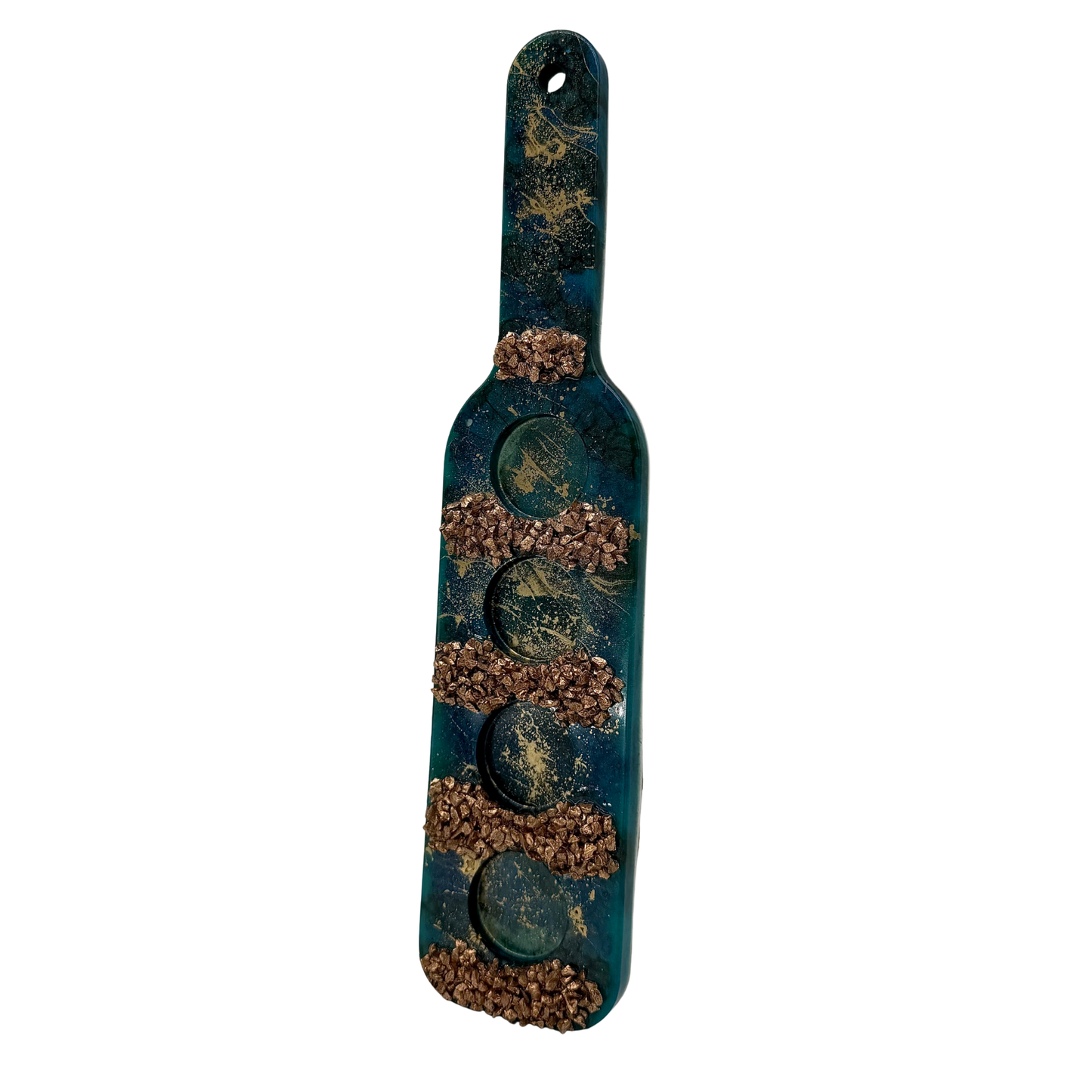 "EMERALD" Handcrafted Resin 4-Shot Paddle