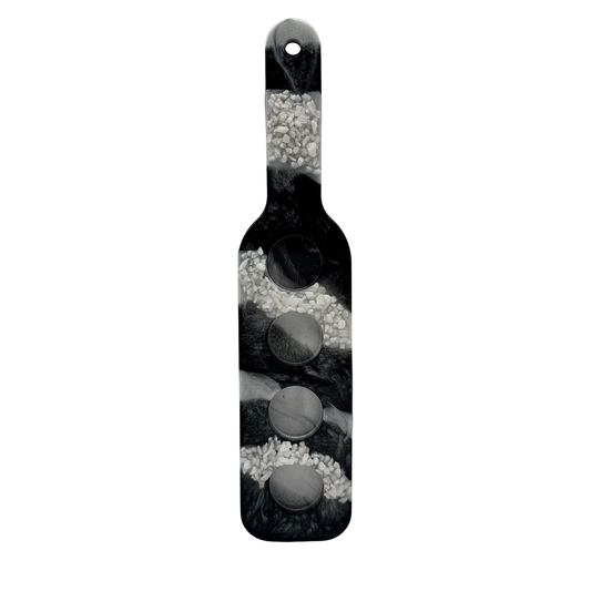 "ONYX" Handcrafted Resin 4-Shot Paddle